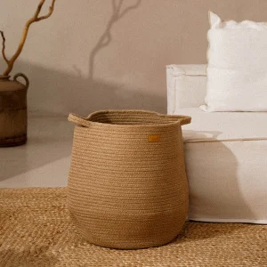 Корзина для белья плетеная круглая "Ордэн" Sima-land Home 35х40 см, пеньковый канат   9932432