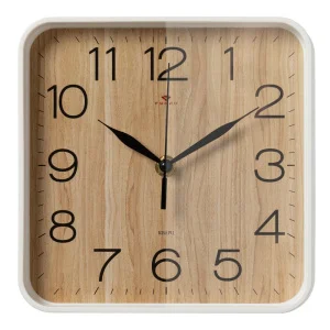 Часы настенные "Дерево" квадрат 19х19см, корпус белый Рубин 1918-112W *1