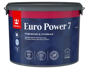 Краска интерьерная Tikkurila Euro Power 7 матовая база C 9л