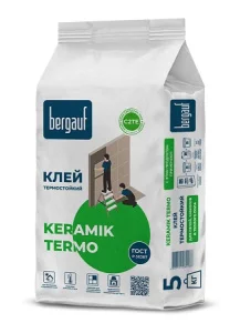 Клей облицовки печей и каминов Bergauf Keramik Termo 5 кг 