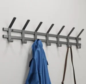 Вешалка настенная "ТОРОНТО 7" 7 крючков 820х85х168 графит