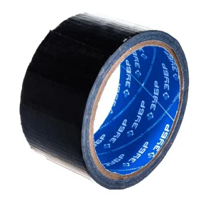 Лента клейкая армированная 48мм*10м универсальная черная на тканевой основе 12096-50-10 ЗУБР *1