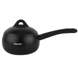 Ковш Esprado Bola 2л 16,5х9,2см черный алюминий АП индукция с крышкой BOLT16BE109 *1