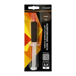 Паста колеровочная для эпоксидной затирки 028 Графит Диамант 2,5 кг шприц 10 мл *1