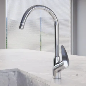 Смеситель для кухни одноручный с высоким поворотным изливом Avrora Star AV5721