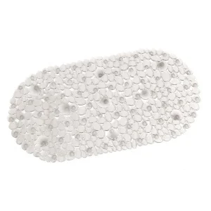 Коврик в ванную на присосках "Камушки" 69*36см прозрачный