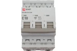 Выключатель автоматический модульный 3п C 10А 6кА ВА 47-63N PROxima EKF M636310C