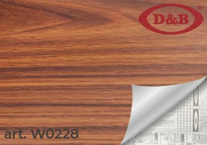 Пленка самоклеящаяся D&B 0,45*8м  дерево темное 0228W *1/20