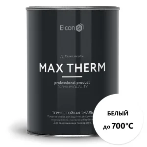 Эмаль термостойкая Elcon Max Term белый 0,8кг