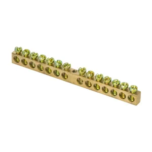 Шина PEN "ноль-земля" 6х9мм 14 (крепеж по краям) PROxima sn0-63-14-k-r EKF