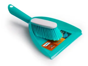 Комплект для уборки "Elite Lazio" щетка-сметка + совок бирюзовый (Акор) 555-813 *1/15