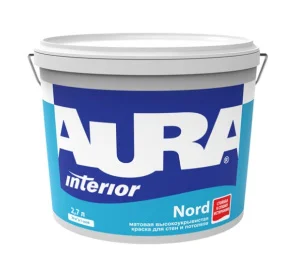 Краска AURA Nord интерьерная для стен и потолков 2,7л