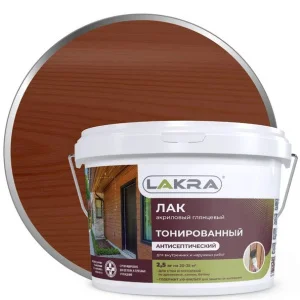 Лак в/д тонированный Лакра Махагон 2,5кг Л-С 0007567