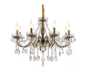 Люстра хрустальная 15557/8AB+CL (ЭкономСвет) *1