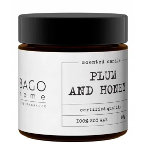 Свеча ароматическая в стекле 88гр Слива и мед BHP0240 BAGO home *1