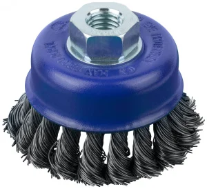 Щетка для УШМ М14 0,5х75мм крученая витая проволока, чашка, блистер Cutop Profi 82-898 *1