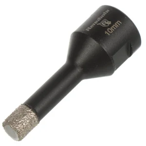 Сверло алмазное по керамограниту 10мм цилиндрический хвостовик M14 сухой рез Rennbohr Alpha XT 77601