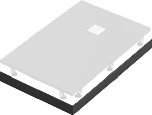 Экран для поддона 1200х800мм черный ЭЛ00173 Bas *1