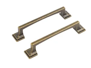 Ручка-скоба мебельная StahlBuro C2525-128 AB состаренная бронза 2шт 16622