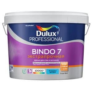 Краска интерьерная Dulux Professional Bindo 7 матовая BW 9л