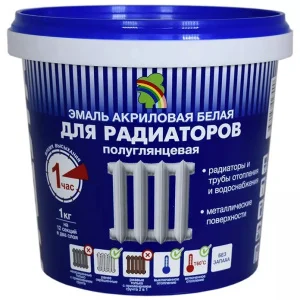 Эмаль для радиаторов акриловая ВДАК Радуга 178 1кг