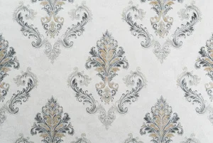 Обои горячего тиснения Таормина 10952-02 1,06х10м дамаск черно-белые