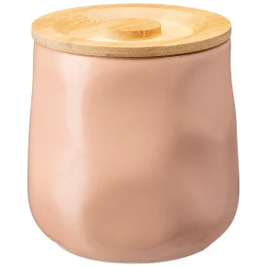 Банка Для Сыпучих Bronco "Meadow" 12*11,5 См 1000 Мл Пудровая (Кор=16Шт.)