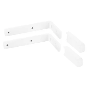 Кронштейн стеновой LM 10см для алюм.с крышкой, белый (упак.2шт c ЯРЛЫКОМ)