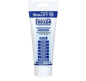 Клей жидкие гвозди Кволити Универсальный прозрачный туба 100г