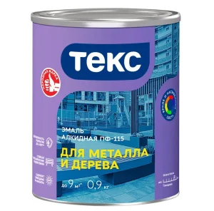 Эмаль ПФ-115 Текс для металла и дерева/ОПТИМУМ шоколад. глянцевая 0,9кг