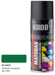 Эмаль универсальная акриловая RAL 6029 зелёная высокоглянцевая KU-A6029 *1/12