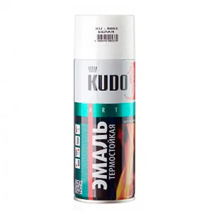 Эмаль термостойкая аэрозоль Kudo KU-5003 белая 520мл