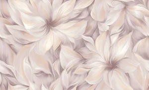 Обои горячего тиснения Artistyle 10,05х1,06м Лилия декор беж-коричневый 4085-03*1/6