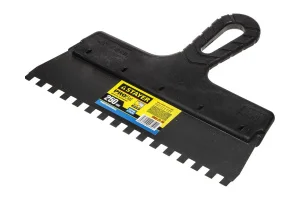 STAYER  PROFlat, 250 мм, зуб 8 х 8 мм, пластиковая ручка, зубчатый, нержавеющий фасадный шпатель, Pr