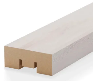 Рейка интерьерная МДФ Stella Бриона Light Ясень Айвори 16х40х2700мм