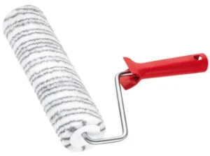 Ролик 25 см, серые полосы, полиэстер, ручка 8мм в сборе, 85337599