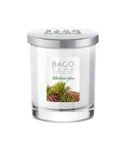 Свеча ароматическая в стекле 132гр Сибирская сосна BGH0212 BAGO home *1