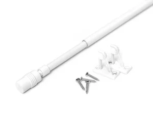 Карниз Кафе KF102 80-120см цилиндр, белый глянец *1