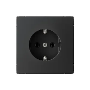 Розетка 1-м СП "Artgallery" с заземлением, 16А, механизм, карбон GAL001043 (Systeme Electric) *1