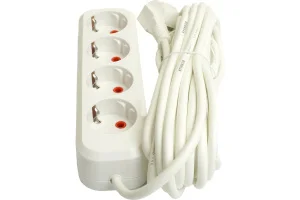 Удлинитель 4х5м c/з 3x1мм2 Home белый HM06-40-05 (У10-429) Stekker *1