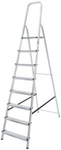 Стремянка 8 ступеней алюминиевая Новая Высота NV 1111 ступень 80мм Красноярск 1111108 *1
