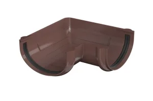 Угол желоба 90° ТН ОПТИМА D120/80мм коричневый 128228