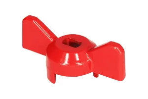 Ручка-бабочка  для крана  шаровый красная 1/2"-3/4"  MasterProf ИС.131176