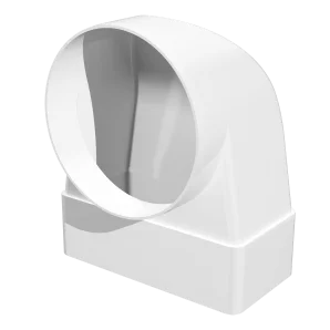 Соединитель угловой для плоского канала с круглым 60х120мм d100мм 612СК10КП Era