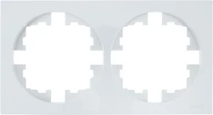 Рамка 2-м OSEN б/вст белая Lezard 743-0200-147