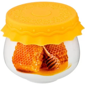 Баночка С Силиконовой Крышкой "Соты" 180 Мл (Кор=72Шт.)
