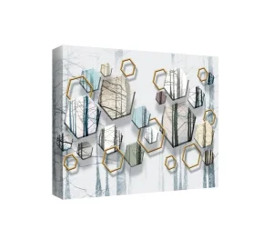 Картина на холсте "Роскошная геометрия" 40х50см kt45-13005 *1