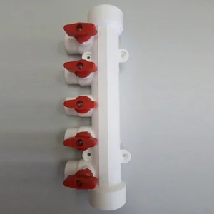 Коллектор РР 32/4х20w с воздухоотводом красный *1/12