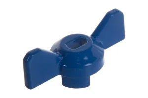 Ручка-бабочка  для крана  шаровый синяя 1/2"-3/4"  MasterProf ИС.131175