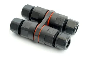 Соединитель-коннектор 3-контактный на 4 выхода с СМК221 пружинным контактом IP68 черный LD542 STEKKE